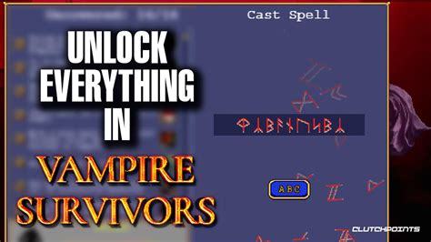 vampire survivors secret codes|All the secret characters & cheat codes